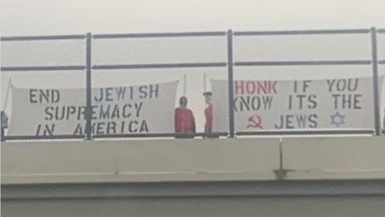 Antisemitic messages appeared in various places in Jacksonville, Florida, this weekend