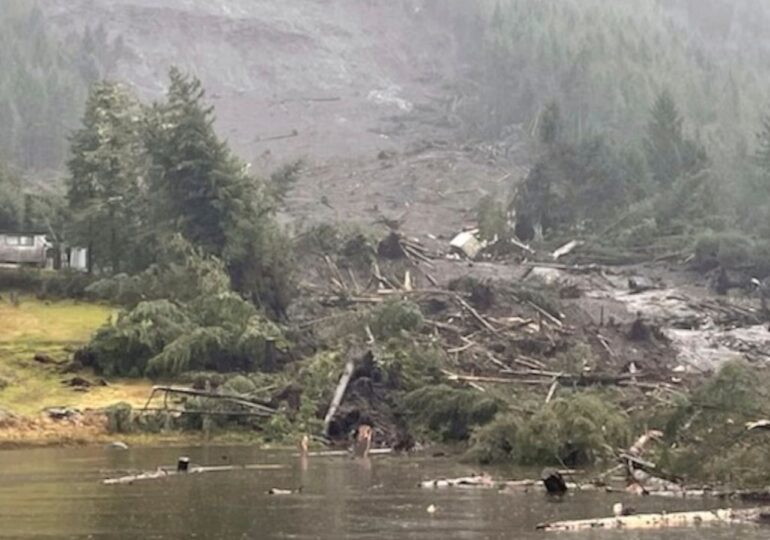 Three dead and three missing after landslide smashes into Alaska homes